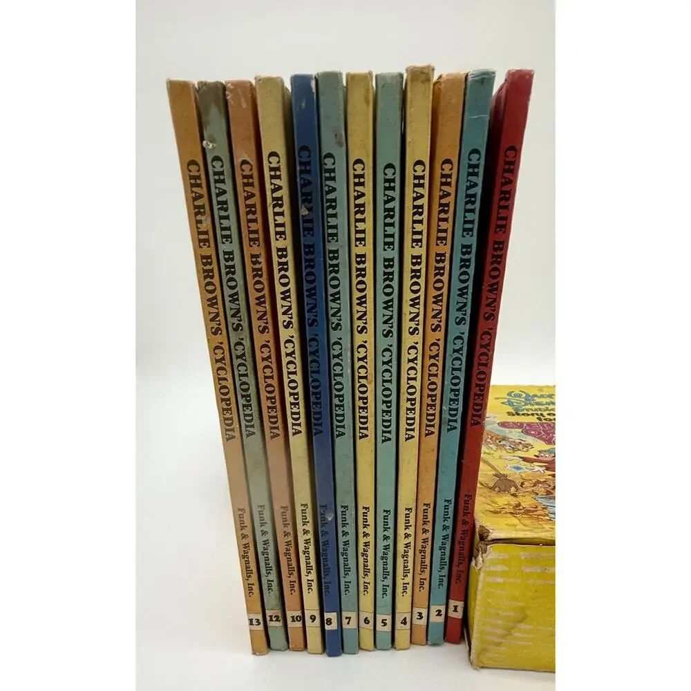 Vintage Charlie Brown's Cyclopedia Book Bundle Lot – 12 Volumes